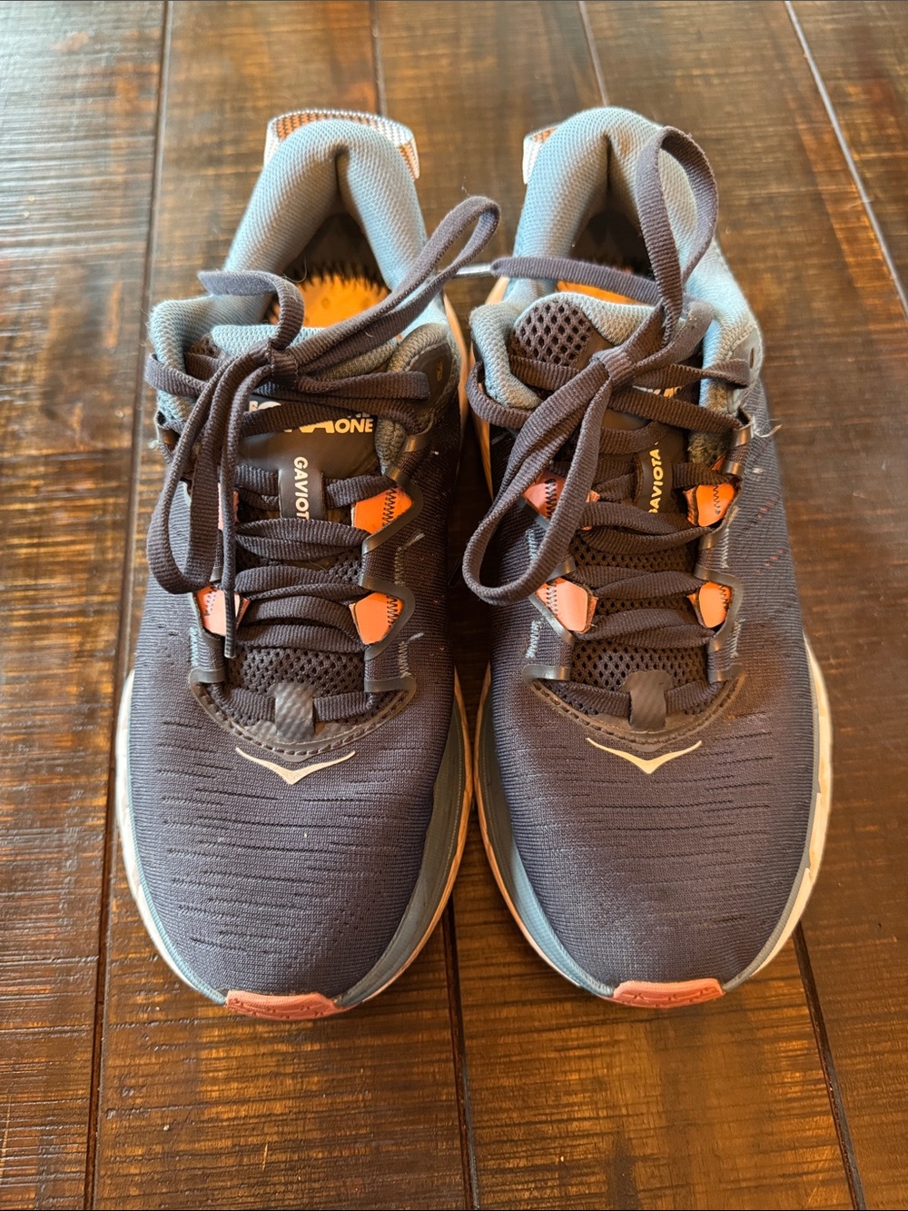 Hoka Women's Athletic Shoes in Navy Blue and White - Picture 8 of 8